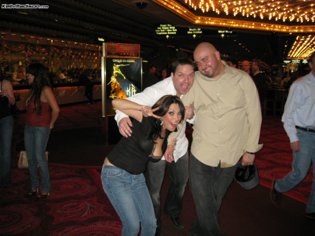 MILF Kelly Madison and her brunette girl girlfriend girl Sienna acting sweet in Vegas - #322436