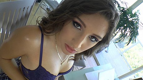 Brunette American pornstar Abella Danger pegging a slutty lover with a strap-on - Image 1 of 16  in Outdoor category   featuring Abella Danger, Chad Diamond 