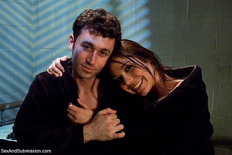 Brunette Beverly Hills gets a hardcore anal pounding in rope bondage - Image 21 of 21  in Dildo category   featuring James Deen, Beverly Hills 
