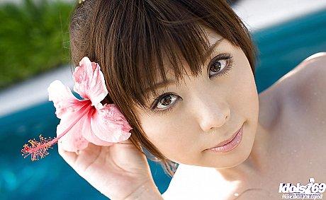 Skinny asian coed with nice tits Aya Hirai stripping by the pool - Image 13 of 15  in Outdoor category   featuring Aya Hirai 