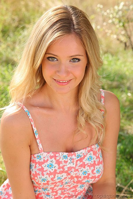 Thin hottie Elle Richie strips to blue tights and showcases her small melons - Image 3 of 20  in Pantyhose category   featuring Elle Richie 