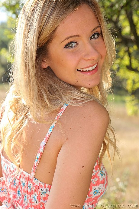 Thin hottie Elle Richie strips to blue tights and showcases her small melons - Image 8 of 20  in Pantyhose category   featuring Elle Richie 