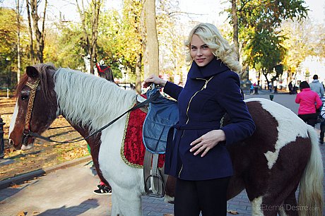 Blue-eyed blondy young Cordelia A strikes great nude poses after sightseeing - Image 3 of 16  in Model category   featuring Cordelia A 