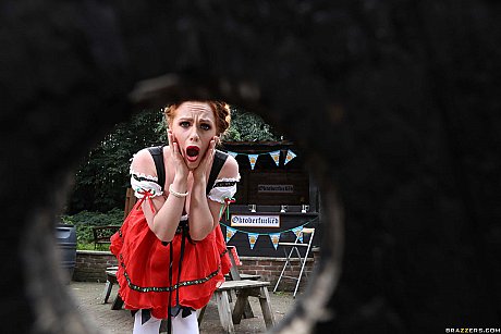 Lusty redhead Ella Hughes gets fucked by a huge dicked jock at the Oktoberfest - Image 4 of 21  in Pussy category   featuring Danny D, Ella Hughes 