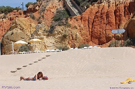 Amateur babe Ivana flashing her butt and small breasts on the beach - Image 7 of 21  in Outdoor category   featuring Alison Angel, Carmen Mccarthy 