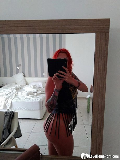 Stunning amateur displays her gigantic boobs and round ass in her selfie compilation - Image 19 of 20  in Babe category  