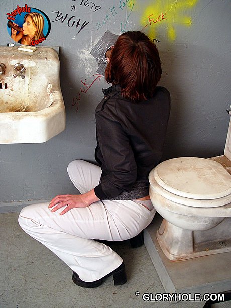 Horny amateur skank Sydney sucks BBC at a gloryhole and licks hot jizz - Image 4 of 21  in Feet category   featuring Sydney 