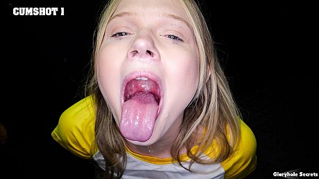 Petite yellow-haired Coco Lovelock blows off a bunch of schlongs at a gloryhole - Gallery #45829