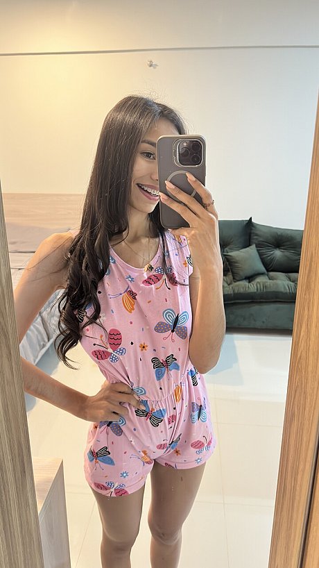 Stunning OnlyFans model Nina Foxie posing in her hot solo compilation - Image 5 of 14  in Outdoor category  