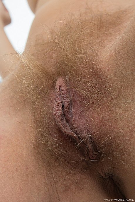 Gorgeous yellow-haired Ayda takes off tight jeans and massages her bushy twat - Image 16 of 17  in Pussy category   featuring Ayda 