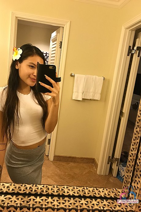 Oriental young Zaya Cassidy poses in attractive outfits before & after getting pregnant - Image 4 of 20  in Outdoor category   featuring Zaya Cassidy 