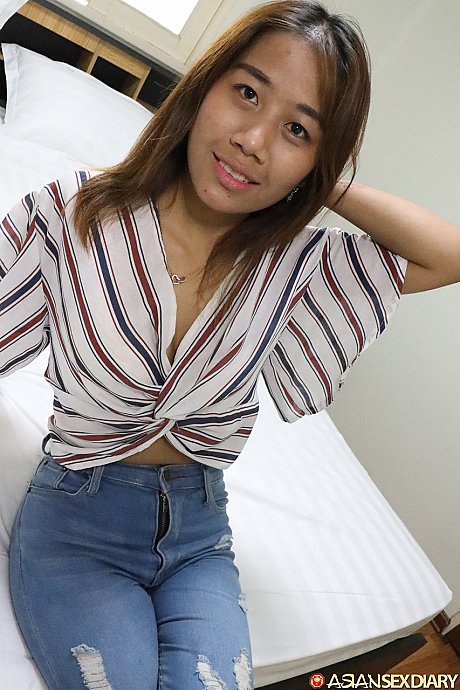 Horny oriental chick girlfriend broad Bea undresses slowly and spreads her legs for POV sex - Image 1 of 21  in Teen category   featuring Bea 
