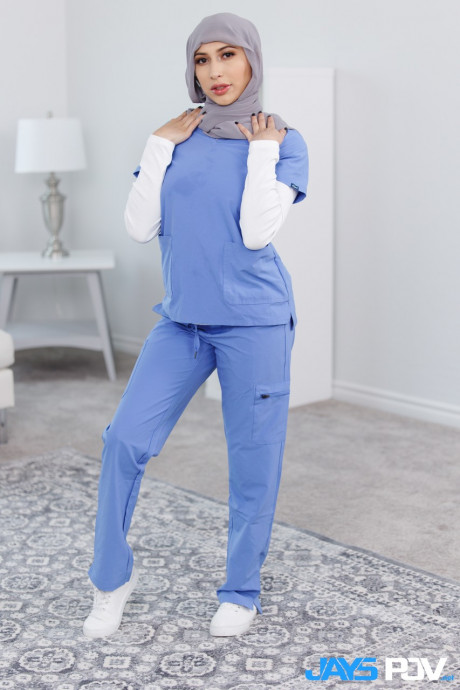 Kinky latina nurse Penelope Woods shows her amazing booty and hot figure - #877334