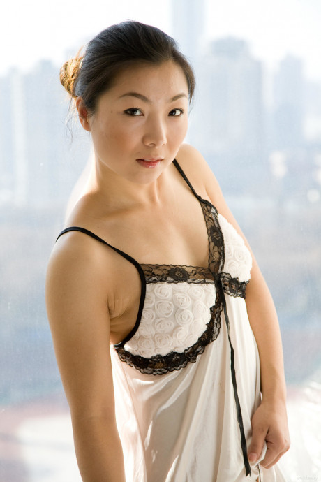 Pretty asian young Ada E showing her humongous edible clit & her ripe titties - #1460388