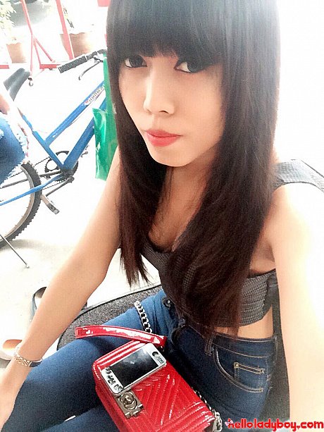 Little tgirl Yammy posing seductively in her solo compilation - Image 5 of 18  in Ladyboy category  