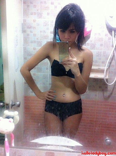 Little tgirl Yammy posing seductively in her solo compilation - Image 16 of 18  in Ladyboy category  