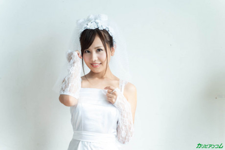 Horny Japanese bride Emi Aoi gets finger slammed & dicked by a best fiance boyfriend lover - #1482631