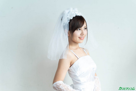 Horny Japanese bride Emi Aoi gets finger slammed & dicked by a best fiance boyfriend lover - #1482632