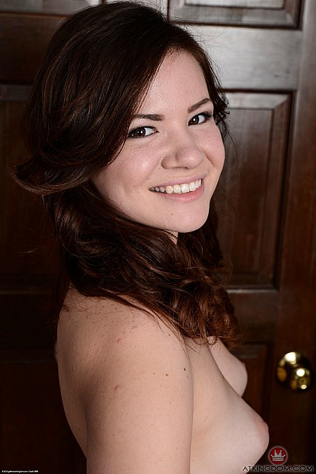 Fine yummy teenie Alison Rey strips undressed & spreads her delicious twat up close - Image 18 of 20  in Big Clit category   featuring Alison Rey 