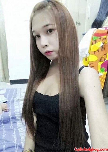 Small oriental transexual teases with her cleavage in her compilation - Image 1 of 16  in Ladyboy category  