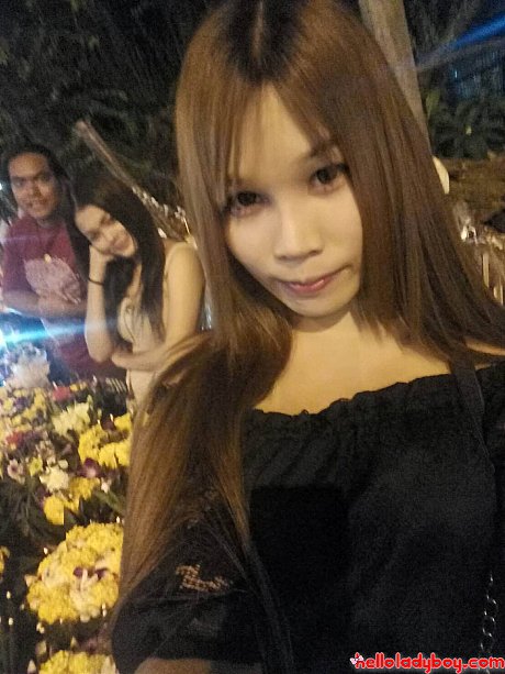 Small oriental transexual teases with her cleavage in her compilation - Image 3 of 16  in Ladyboy category  