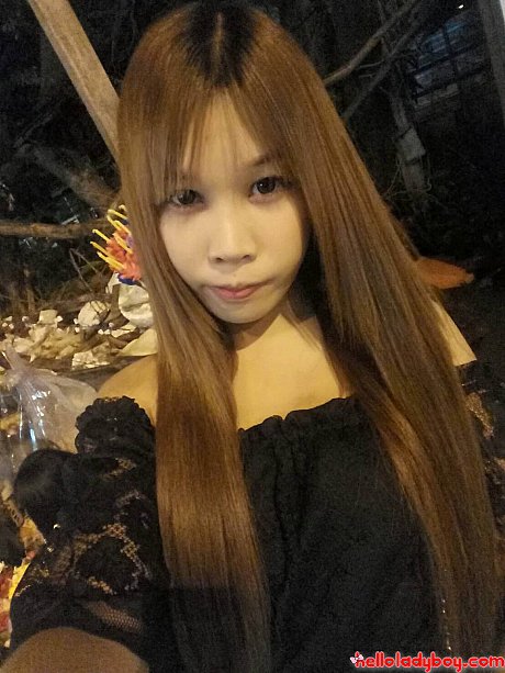 Small oriental transexual teases with her cleavage in her compilation - Image 11 of 16  in Ladyboy category  