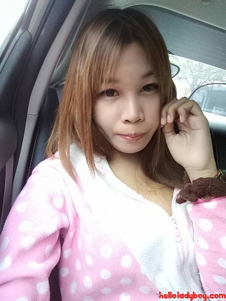 Small oriental transexual teases with her cleavage in her compilation - Image 13 of 16  in Ladyboy category  