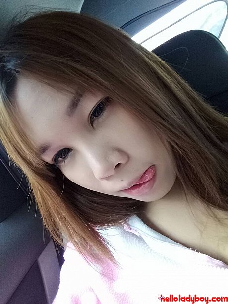 Small oriental transexual teases with her cleavage in her compilation - Image 14 of 16  in Ladyboy category  