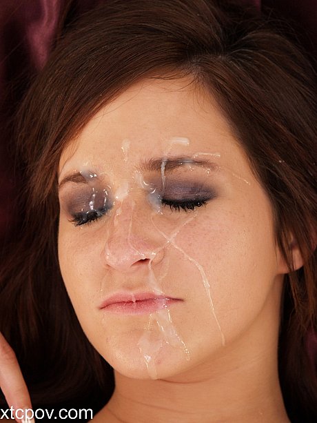 Cute babe treats a giant dong to an oiled footjob & lets it spunk her fine face - Image 19 of 20  in Pussy category  