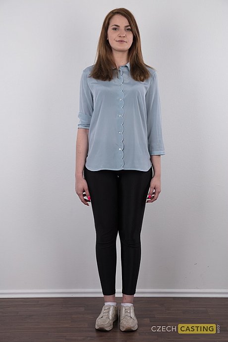 Amateur model Kristyna uncovers her tiny titties and large ass as she gets naked - Image 2 of 20  in Babe category   featuring Kizzy Sixx 