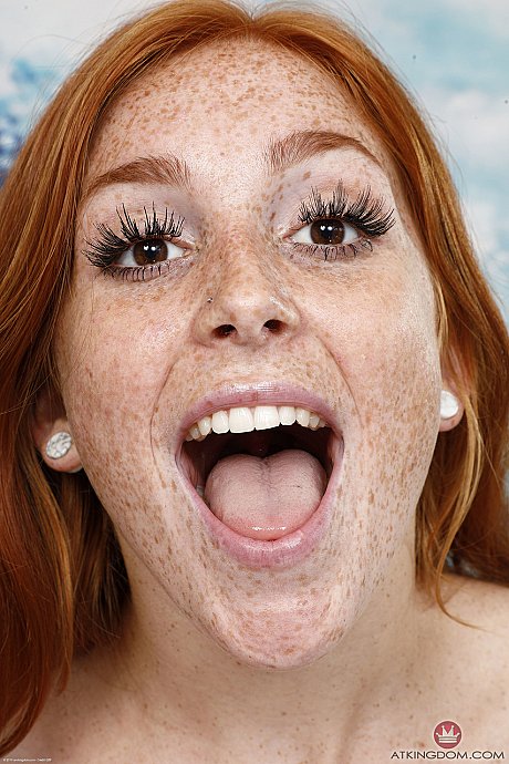 Teenie red hair Jayme Rae spreads her chunky pussy & her inviting butthole up close - Image 8 of 20  in Big Clit category   featuring Jayme Rae 