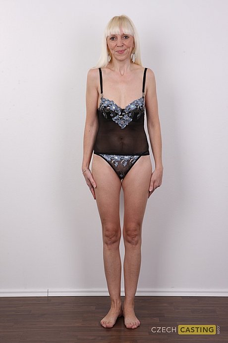 Aged yellow-haired woman removes her clothing to stand undressed for the first time - Image 6 of 20  in Tiny Tits category   featuring Dana 