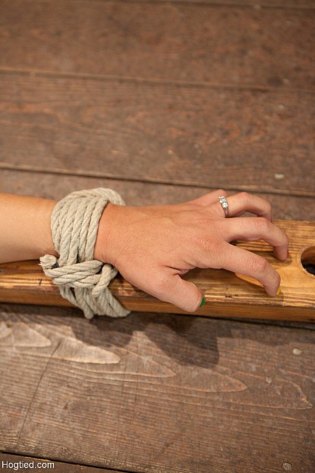 Tied up MILF Audrey Rose gets her muff toyed and her gigantic tit pumped - Image 8 of 21  in MILF category   featuring Audrey Rose 