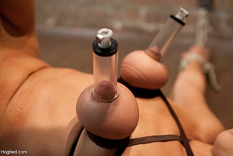 Tied up MILF Audrey Rose gets her muff toyed and her gigantic tit pumped - Image 16 of 21  in MILF category   featuring Audrey Rose 