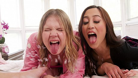 A group of young skanks have a lesbian foursome on a bed - Image 5 of 15  in Latina category   featuring Kimmy Kimm, Jessie Rogers, Alexia Anders, Coco Lovelock 