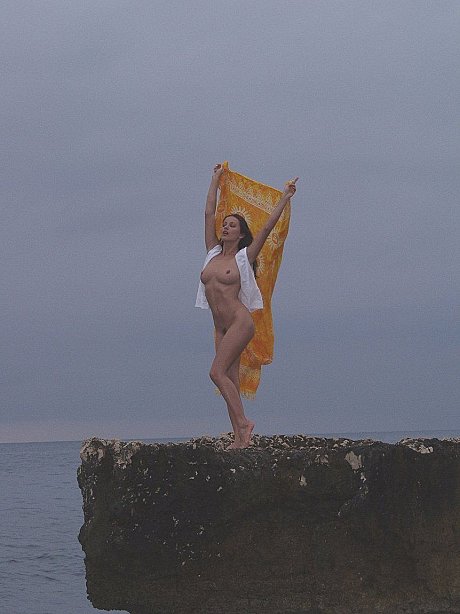 All-natural young shamelessly shows her massive boobies pussy & butt on the beach - Image 9 of 20  in Outdoor category   featuring Kyla Cole 