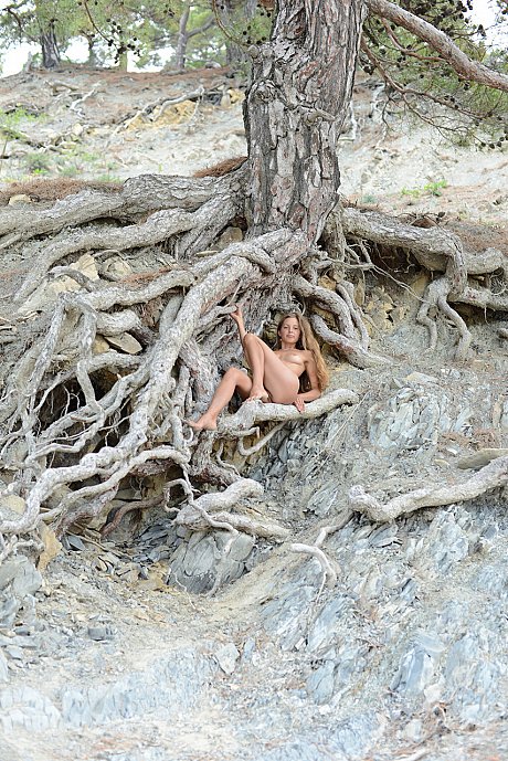 Wild teen Geisha B gets rid off her clothes and flaunts her bush outdoors - Image 9 of 20  in Teen category   featuring Geisha B 