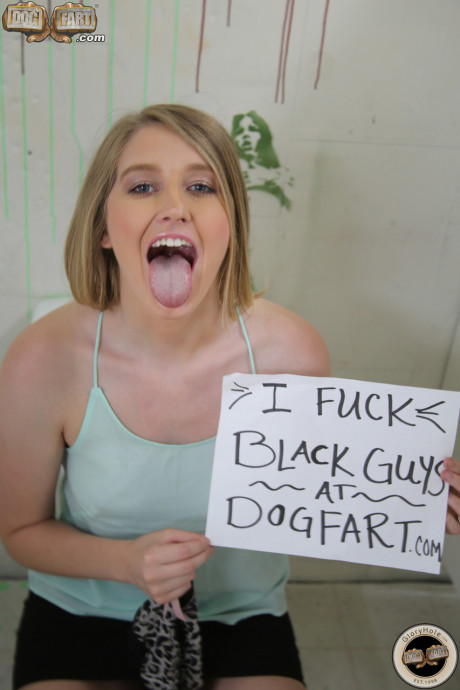 Skinny young Summer Carter tastes ebony dick through a gloryhole while phoning - #1486402