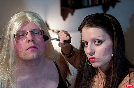 Cruel femdom Larissa Gold spanks and pegs her sissy from booty - Image 3 of 15  in Pussy category   featuring Larissa Gold 