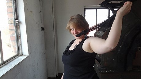 Amateur BBW Fr Lizzy plays with her natural titties before showing her gigantic behind - Image 16 of 16  in Close Up category   featuring Fr Lizzy 