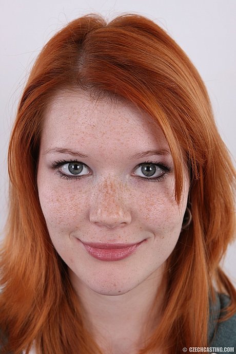 Natural redhead stands fully clothed before getting totally naked - xxx porn gallery #50243 in Close Up featuring Mia Sollis