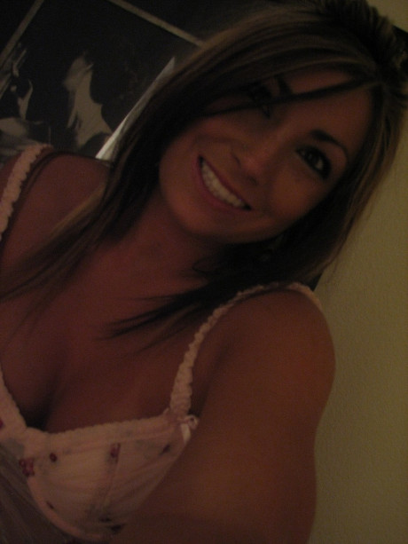 Amateur teen Melissa flaunts her incredible monstrous boobs and pierced belly - #1110535