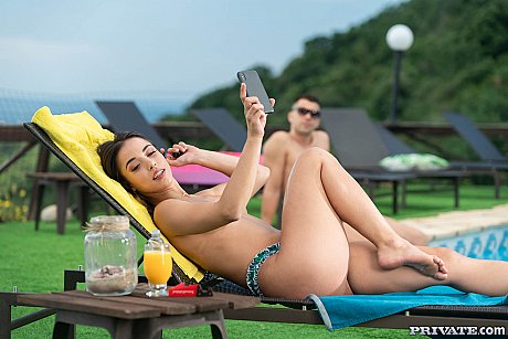 Spanish young Anastasia Brokelyn getting anally spooned by the pool - Image 7 of 20  in Outdoor category   featuring Anastasia Brokelyn 
