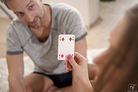 Hungarian girl Tiffany Tatum gets tricked & boned while playing cards - Image 5 of 21  in Pussy category   featuring Lutro, Tiffany Tatum 