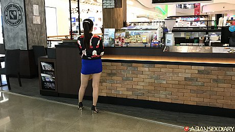 Brunette chinese amateur Nate gives fellatio and gets screwed deeply - Image 1 of 21  in Amateur category   featuring Nate 