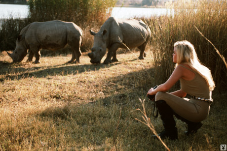 Playboy dolls strip and show off their killer bodies during Safari adventures - #1258549
