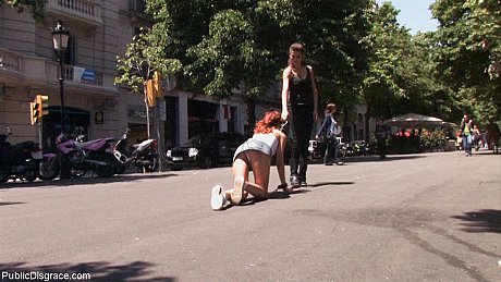 Public Disgrace starring Justine, Nick Moreno naked Photos - Image 13 of 21  in Outdoor category   featuring Justine, Nick Moreno 
