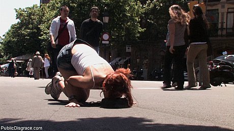 Public Disgrace starring Justine, Nick Moreno naked Photos - Image 17 of 21  in Outdoor category   featuring Justine, Nick Moreno 