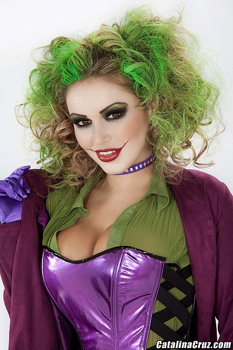 Enormous boobed cosplay ladies Dylan Ryder and Gemma Massey share a Joker's meat - Image 2 of 21  in Pussy category   featuring Dylan Ryder, Gemma Massey 