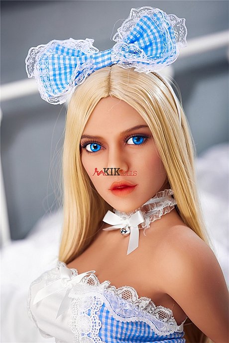 Mini yellow-haired sex doll Voila flaunts her pretty boobs and bubble behind - Image 9 of 20  in Sex Doll category  